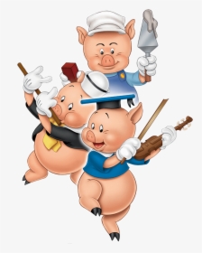 Three Little Pigs Clipart - Three Little Pigs Png, Transparent Png, Transparent PNG