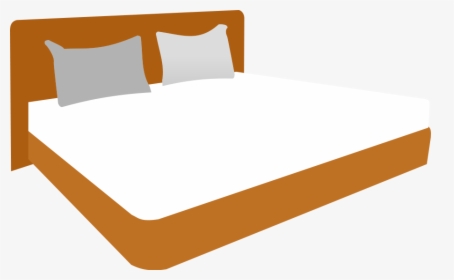 Double Bed Svg Clip Arts - Double Bed Clipart, HD Png Download, Transparent PNG