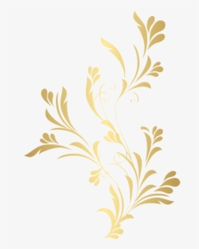 Free Png Download Floral Gold Element Png Clipart Png - Background Flower Gold Png, Transparent Png, Transparent PNG