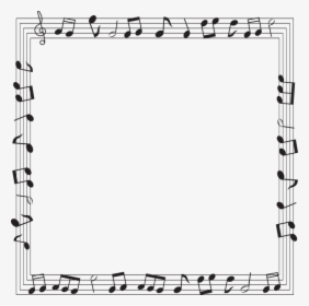 Music Notes Frame Clipart, HD Png Download, Transparent PNG