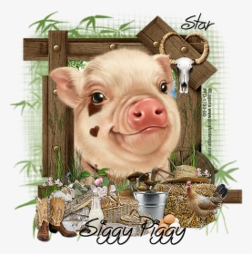 Laguna Siggy Piggy - Gif Bisous Du Soir, HD Png Download, Transparent PNG