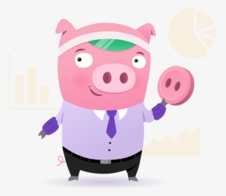 Piggy - Finance - Cartoon, HD Png Download, Transparent PNG