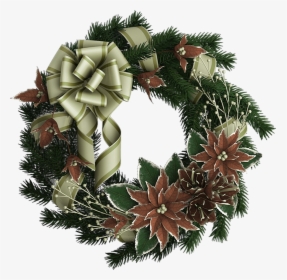 ❄️ Couronne De Noël Png, Tube / Christmas Wreath Png - Christmas Wreath Long, Transparent Png, Transparent PNG