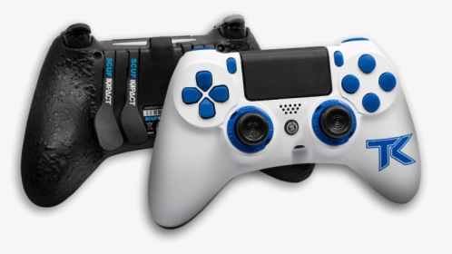 White And Blue Scuf Controller, HD Png Download, Transparent PNG