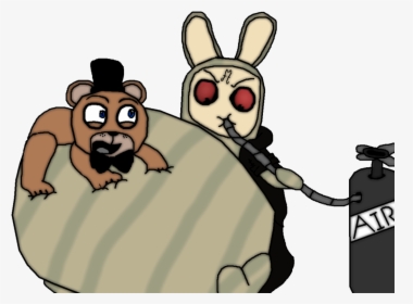 Inflated Maker And Freddy Fazbear By Funtimeamber - Cartoon, HD Png Download, Transparent PNG