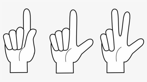One Two Three Finger, HD Png Download, Transparent PNG