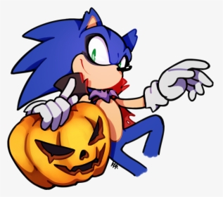 Transparent Halloween Vampire Clipart - Imagenes De Sonic De Halloween, HD Png Download, Transparent PNG