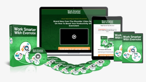 Work Smarter With Evernote Plr, HD Png Download, Transparent PNG