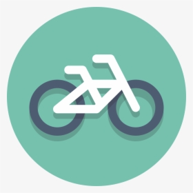 Circle Icons Bike - Bike Icon Png Circle, Transparent Png, Transparent PNG