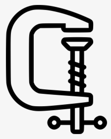 G Clamp Comments - G Clamp Clipart Black And White, HD Png Download, Transparent PNG