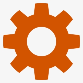 Transparent Gear Clipart Transparent - Orange Gear Icon, HD Png Download, Transparent PNG