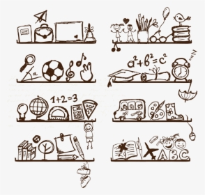 Objects On A Shelf Drawing, HD Png Download, Transparent PNG