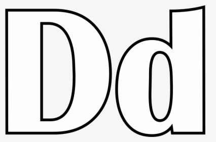 The Letter D Coloring Pages - Uppercase And Lowercase D, HD Png ...