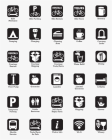 New Bike Friendly Icons - Black And White Icons Rainmeter, HD Png Download, Transparent PNG