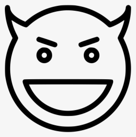 Funny Png Icon , Png Download - Funny Emoji Black And White, Transparent Png, Transparent PNG