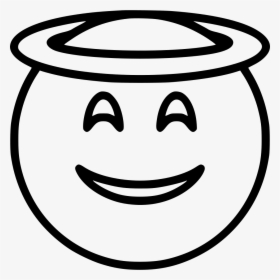 Smiling With Halo - Transparent Delicious Icon Png, Png Download, Transparent PNG