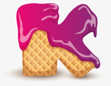 Letter K Png Free Commercial Use Image - Ice Cream Cone Letter K, Transparent Png, Transparent PNG