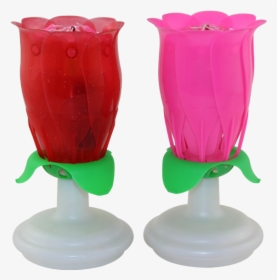 Rose Flower Music Birthday Candle,birthday Candle,round - Plastic, HD Png Download, Transparent PNG