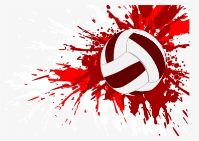 Volleyball Clipart Grunge - Transparent Background Volleyball Design Png, Png Download, Transparent PNG