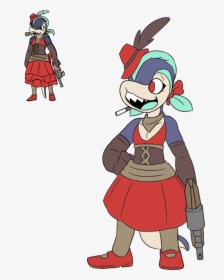 Eel Girl Grunt Sprite Revamp - Girl Eel Cartoon, HD Png Download, Transparent PNG