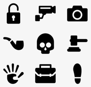 Crime Scene Set - Social Media Logo Vector Png, Transparent Png, Transparent PNG