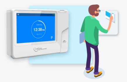 Time Tracking Fingerprint Time Clocks - Electronics, HD Png Download, Transparent PNG