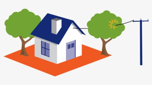 Tree Zone Diagram Colour - House Electricity Clipart, HD Png Download, Transparent PNG