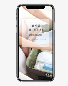 Iphone X Packing For The Birth - Youtube Thumbnail Mobile, HD Png Download, Transparent PNG