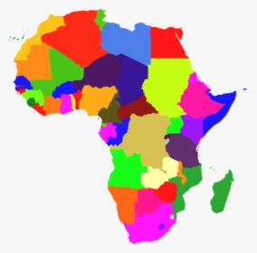 Africa Color Svg Clip Arts - Color Blank Africa Map, HD Png Download, Transparent PNG