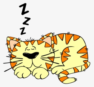 Sleep Cat Clip Art - Animal Sleep Clipart, HD Png Download, Transparent PNG