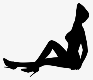 Sensual Naked Nude Girl Pose Woman Women Female Model - Silhouette, HD Png Download, Transparent PNG
