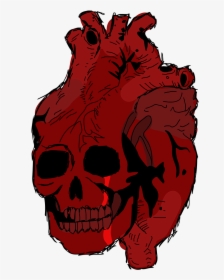 Skull Heart Png, Transparent Png, Transparent PNG