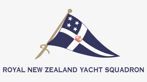 Rnzys Primary Logo Master White Behind Burgee - Royal New Zealand Yacht Squadron Logo, HD Png Download, Transparent PNG