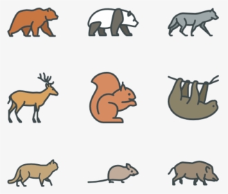 Forest Animals Icon, HD Png Download, Transparent PNG