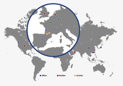 White Black Background World Map Outline , Png Download - World Map Large Vector, Transparent Png, Transparent PNG