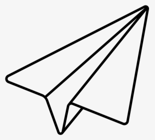 Noun Paper Plane - Paper Airplane Line Drawing, HD Png Download, Transparent PNG