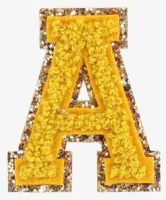 Citrine Glitter Varsity Letter Patches - Embroidery, HD Png Download, Transparent PNG