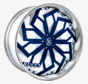 2019-envy Blue Silver - Rucci Rims 28, HD Png Download, Transparent PNG