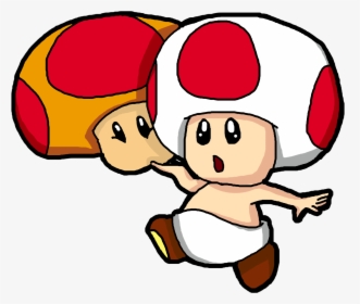 Person Clipart Dizzy - Baby Toad From Mario, HD Png Download, Transparent PNG