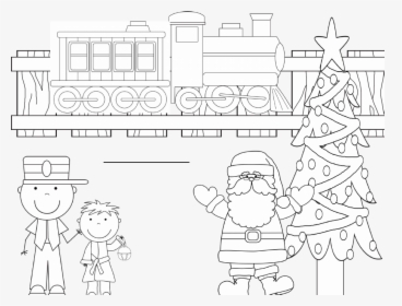 Polar Express Coloring Sheets - Cartoon, HD Png Download, Transparent PNG
