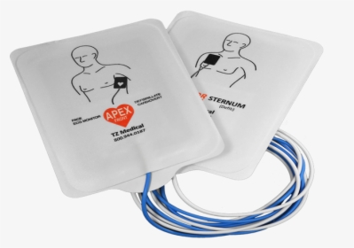 Adult Electrodes1525828294 37497 - Pad Electrodes In Defibrillator, HD Png Download, Transparent PNG