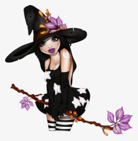 Halloween Witch Pictures Sorcire Png Illustration Tube - Sorcière Drawing, Transparent Png, Transparent PNG