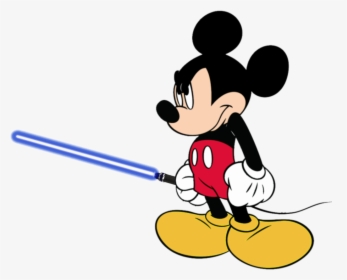 Mickey Mouse Angry Png Clipart , Png Download - Mickey Mouse With A Lightsaber, Transparent Png, Transparent PNG