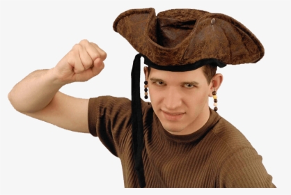 Beaded Pirate S Tricorn Hat - Pirate Hat, HD Png Download, Transparent PNG