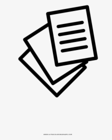 Documents Coloring Page, HD Png Download, Transparent PNG
