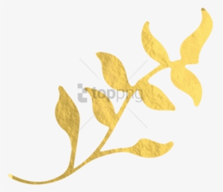 Free Png Gold Foil Leaf Png Image With Transparent - Gold Leaves Transparent Background, Png Download, Transparent PNG