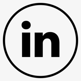 Font Linkedin White - Black And White Linkedin Logo Free, HD Png Download, Transparent PNG