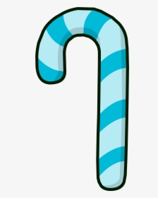 Club Penguin Rewritten Wiki - Candy Cane Blue Transparent, HD Png Download, Transparent PNG