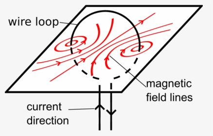 Wire Loop Magnetic Filed - Circular Conductor Having Magnetic Field, HD Png Download, Transparent PNG