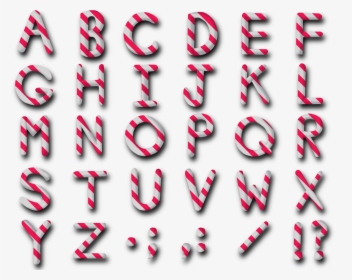 Zooshii Studios - Letters Candy Cane Clipart, HD Png Download, Transparent PNG